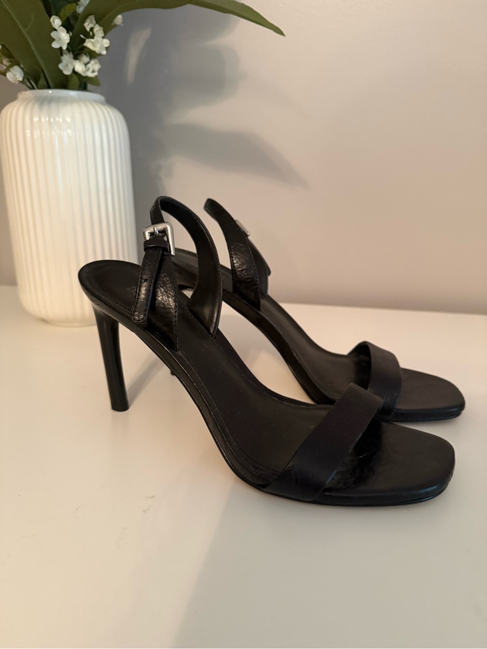 Michael Kors Black Slingback High Heel Sandals